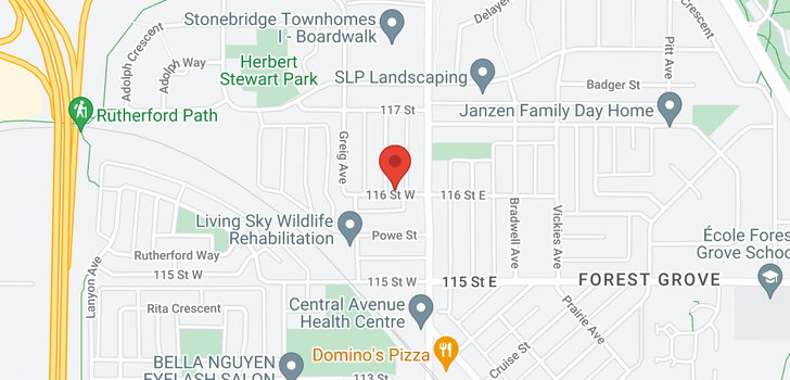 map of 1601 Thompson AVE